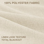100% Blackout Shield Linen Blackout Curtains - Image 8