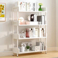 Wide Open Shelf Bookcase, 4-Tier, Warm White