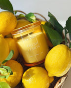 DW Home Fresh Lemon Scented Candles, 9 oz Single Wick Medium Jar, Up to 33 Hour Burn Time, Strong Long Lasting Bright Citrus Fragrance, Perfect for Home & Housewarming Gifts