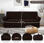 U-NICE HOME Stretch Couch Cover Sofa Cover Washable Sofa Slipcover Furniture - Image 3