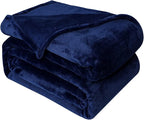JIAHANNHA Navy Blue Fleece Throw Blankets Queen Size 90 by 90 Inches - Image 6