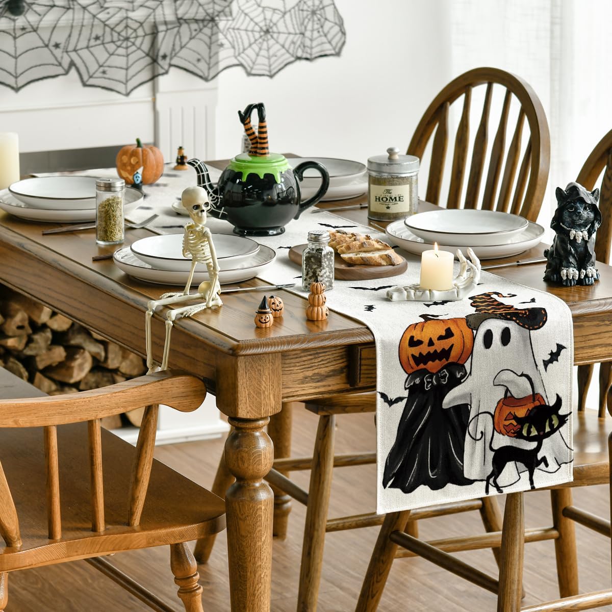 Artoid Mode 210 GSM Halloween Table Runner Home Party Decor 13x120 Inch