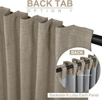 100% Blackout Shield Linen Blackout Curtains - Image 3