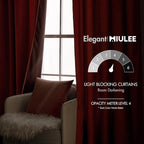 MIULEE Velvet Curtains 84 inches 2 Panels - Image 5