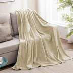 BEDELITE Fleece Blanket Linen Throw Blanket - Image 5