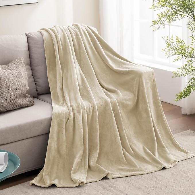BEDELITE Fleece Blanket Linen Throw Blanket - Image 5