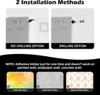 YOHOM Adhesive File Holder Plastic Document Folder Door No Drilling Mount Mail Magazine Organizer A4 Filing Envelopes Folder, Office Wall Mount Single Pocket(GREY, 2 PCS)