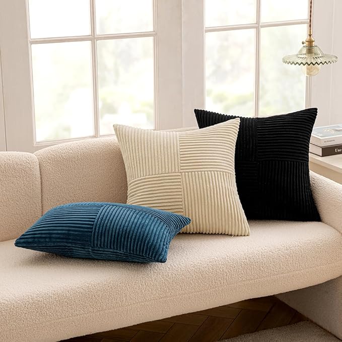 MIULEE Black Decorative Lumbar Throw Pillow Covers 12x20 Inch - Image 5