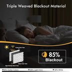 MIULEE Taupe Brown Blackout Curtains - Image 2