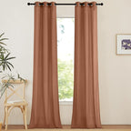 NICETOWN Caramel Linen Curtains by NICETOWN