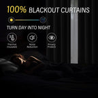ChrisDowa Birch Blackout Curtains 45 Inches Long 2 Panels for Bedroom