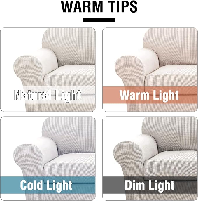H.VERSAILTEX 2-Pieces Armchair Cover Chair Slipcovers - Image 3