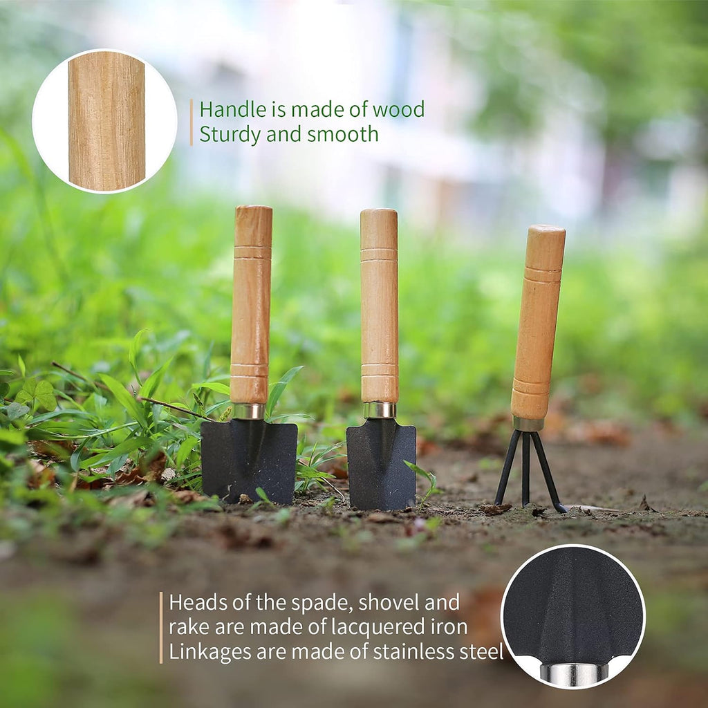 11Pcs Succulent Tools, Mini Garden Tools, Plant Repotting Set(No Flowerpot)