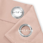 LEMOMO Blush Thermal Blackout Curtains/42 x 72 Inch/Set of 2 Panels Room - Image 5