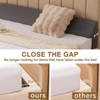 King Bed Wedge Pillow for Headboard, Fill The Gap (0-7")