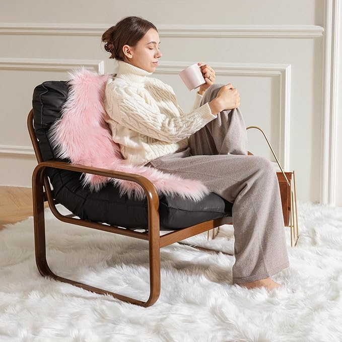 Ashler Faux Fur Area Rug - Image 3