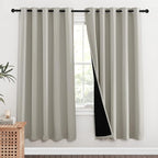 NICETOWN 100% Blackout Window Curtain Panels, Full Light Blocking Drapes by NICETOWN