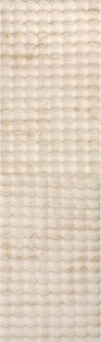 nuLOOM Jeni Beige, Solid Faux Rabbit, Fluffy and Cozy, High Traffic, Stain - Image 5