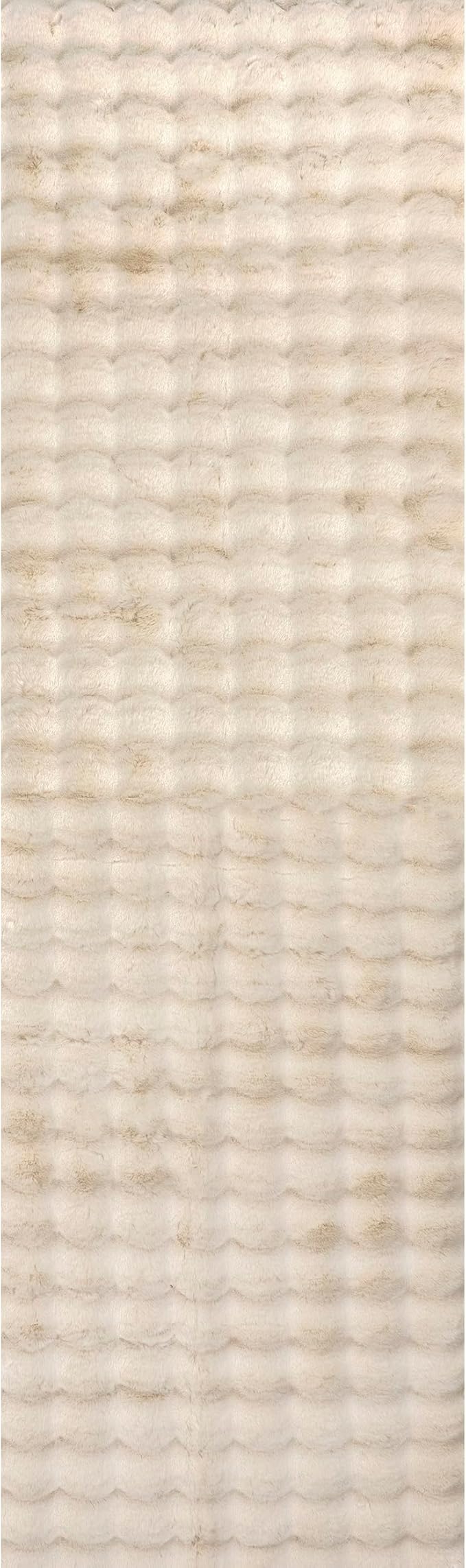 nuLOOM Jeni Beige, Solid Faux Rabbit, Fluffy and Cozy, High Traffic, Stain - Image 5
