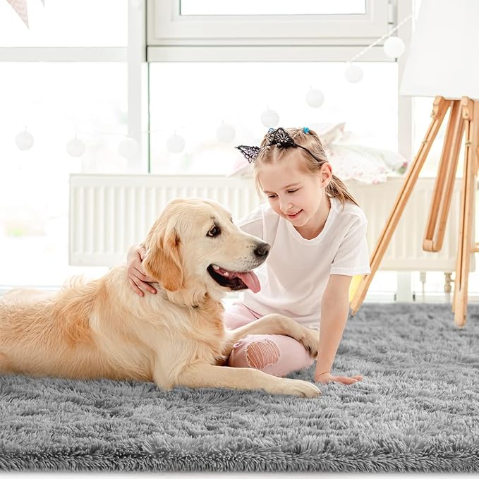 LOCHAS Ultra Soft Indoor Modern Area Rugs Fluffy Living Room Carpets - Image 5