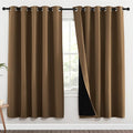 NICETOWN 100% Blackout Window Curtain Panels, 2 Pieces, 70-inch Wide Per Panel by NICETOWN