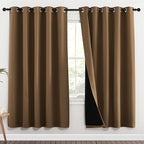 NICETOWN 100% Blackout Window Curtain Panels, 2 Pieces, 70-inch Wide Per Panel by NICETOWN