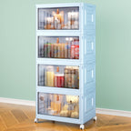 Wise Oannes Closet Organizers and storage with Wheels, 23QT Blue