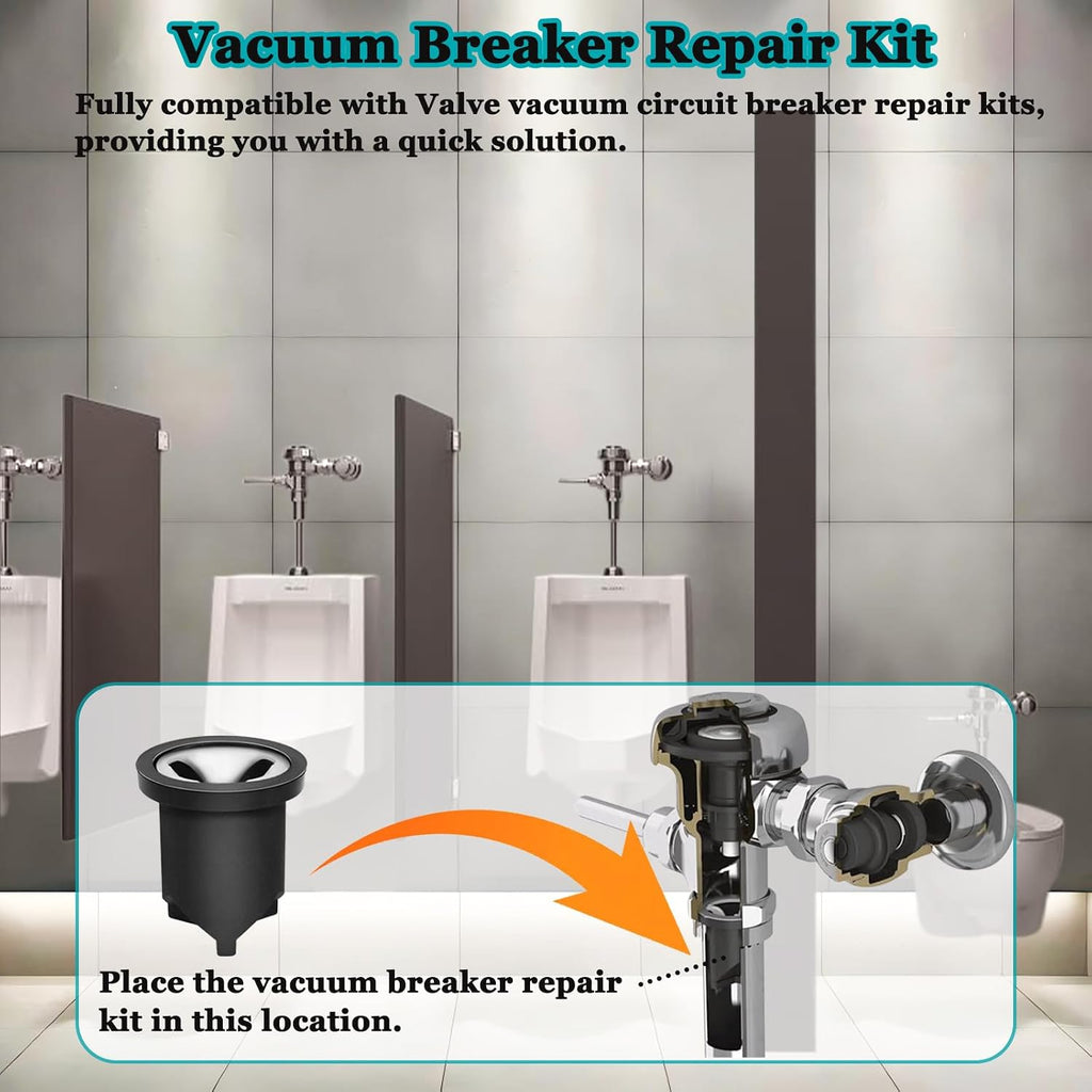 6-PCS V-551-A Vacuum Breaker Repair Kit, compatible with Sloan Regal flush valves, for replacing damaged or malfunctioning vacuum breakers in toilet tanks and urinal flush valves.