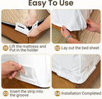INSMART Sheet Holders-Bed Sheet Holder for Corners&Sides, 4 Pcs