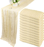 35x120 Inch Baby Blue Cheesecloth Table Runner Baby Shower Birthday Decor