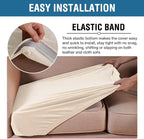 H.VERSAILTEX Velvet Stretch Couch Cushion Cover Plush Cushion Slipcover - Image 4