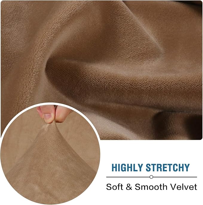 H.VERSAILTEX Velvet Stretch Individual Chaise Cover Sectional Couch Covers - Image 5