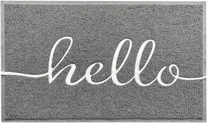 EARTHALL Door Mat Outside Inside Hello Doormat, Durable Floor Mat Non Slip Mat - Image 8
