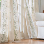 jinchan Evelyn Embroidered Linen Curtains - Image 4