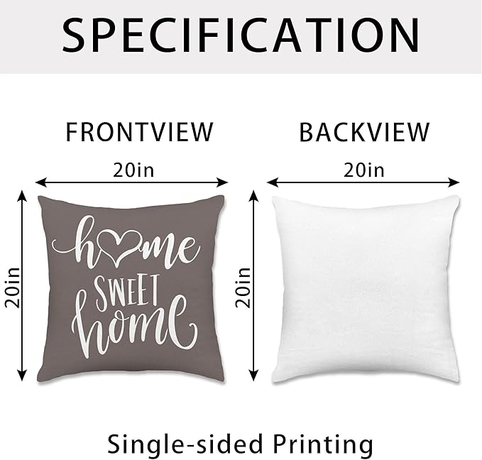 Hexagram Geometric Grey Pillow Covers 20x20 Set of 4, Decorative Outdoor Boho - Image 4