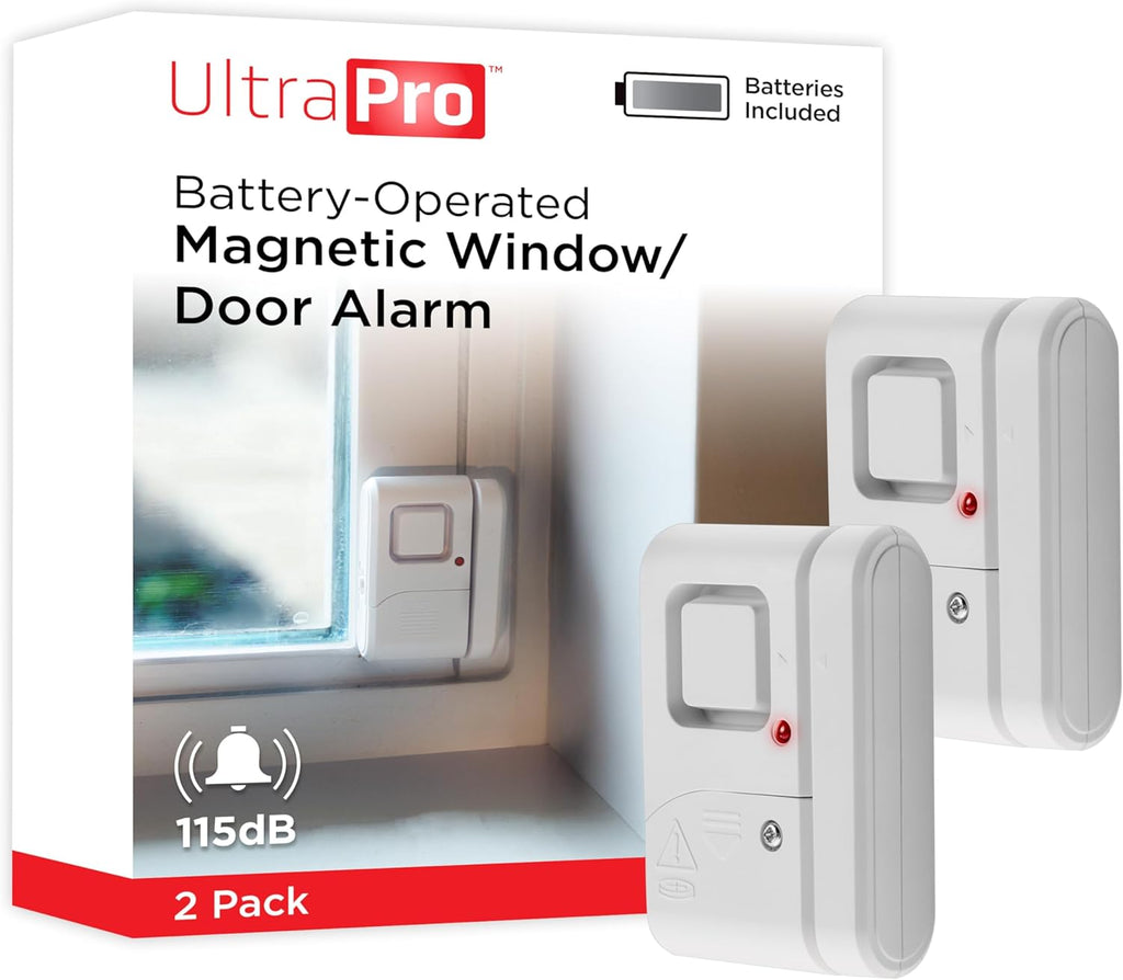 UltraPro Personal Security Window and Door Alarm, 4 Pack, Wireless Chime