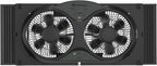COMFORT ZONE Reversible Twin Window Fan with 3-Speeds & Expandable Width