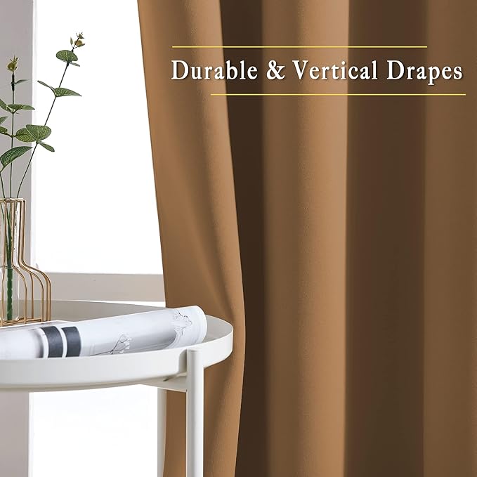 NICETOWN Blackout Curtains 72 inch Length 2 Panels Set - Image 5
