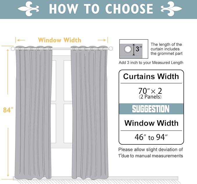 ChrisDowa Brownout Curtains 70 inches Wide - Image 5