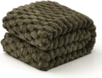 EXQ Home Fleece Throw Blanket for Couch and Bed, 3D Imitation Large Turtle - Image 2
