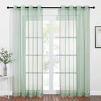 NICETOWN Sheer Window Curtains for Farmhouse, Ring Top Voile Textured Window by NICETOWN