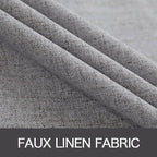 MIULEE Linen Texture Curtains for Bedroom Solid 100% Blackout Thermal Insulated - Image 5