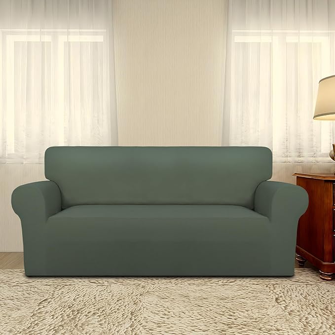 PureFit Super Stretch Sofa Slipcover – Spandex Non Slip Soft Couch Sofa Cover - Image 2