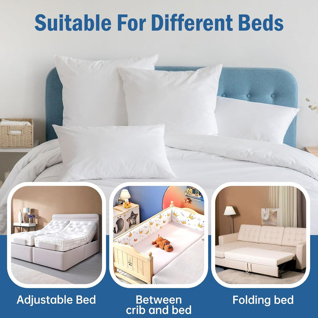 Vekkia 75” Split King Gap Filler for Adjustable Bed, Close Mattress Gap