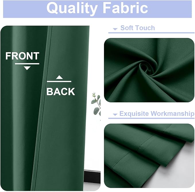 Simplebrand Ever Green Blackout Curtains - Image 3