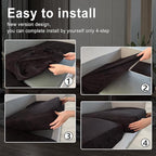 Leather Look Couch Cushion Covers Sofa Seat Slipcovers Sets Couches Furniture - Image 6