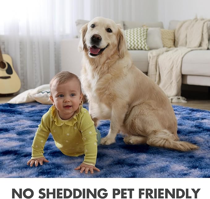 10x14 Ft Extra Large Shag Rugs for Living Room, Ultra Soft Fluffy Furry Area - Image 4