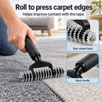 Carpet Patch Repair Kit with Star Wheel Seam Roller and 30.2 ft Double-Sided Joining Tape, Heatless DIY Floor Patching Tools for Rugs, Home and Office Use