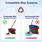 10Pack Spin Mop Replacement Heads,100% Microfiber,Household Floor Cleaning