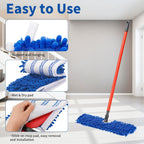 4 Pack Mop Heads Replacements Compatible with O-Cedar Dual-Action Flip Mop